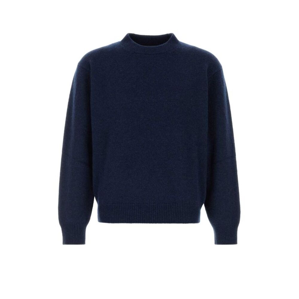 Prada Men Navy Blue Cashmere Sweater